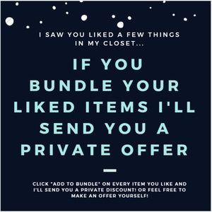 Bundle items for a great discount!